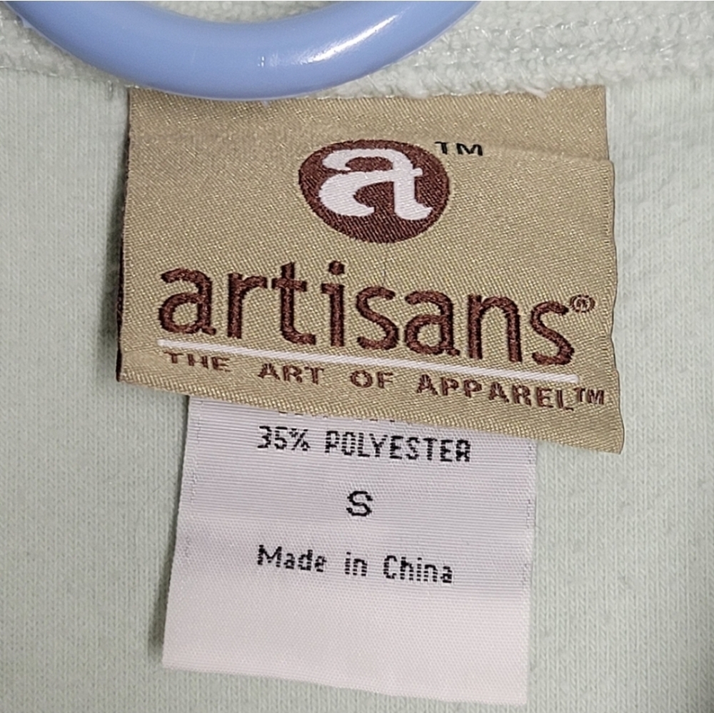 Artisans Pastel Green Horse Scene Sweatshirt - Picture 5 of 7